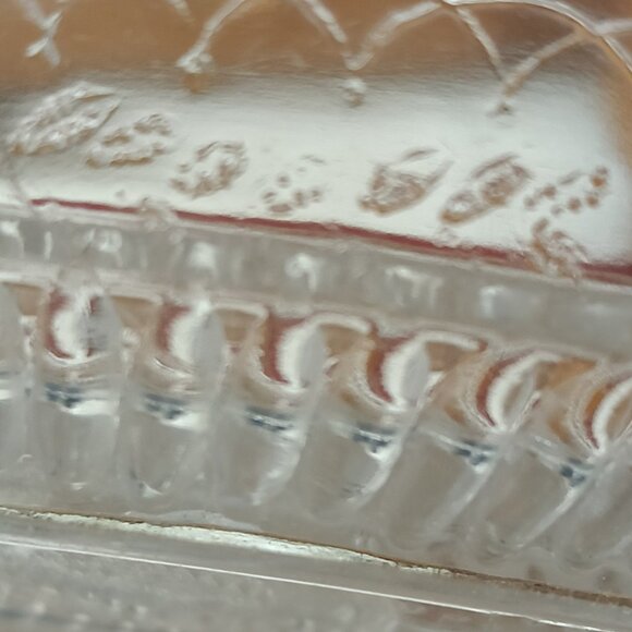 ANTIQUE ADAMS & CO EAPG GOOD LUCK HORSESHOE / PRAYER RUG PATTERN GLASS - Picture 6 of 7